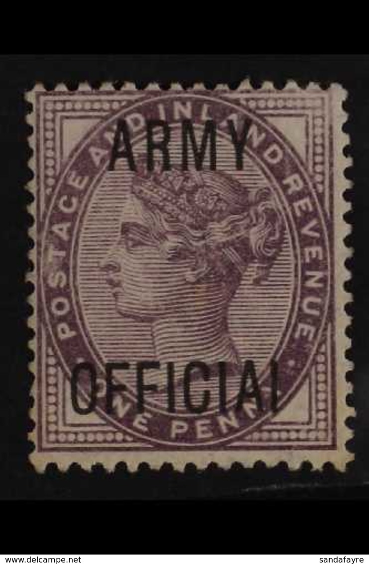 OFFICIAL  ARMY 1896-01 1d Lilac "OFFICIAI" Overprint Variety, SG O43a, Mint. For More Images, Please Visit Http://www.sa - Autres & Non Classés