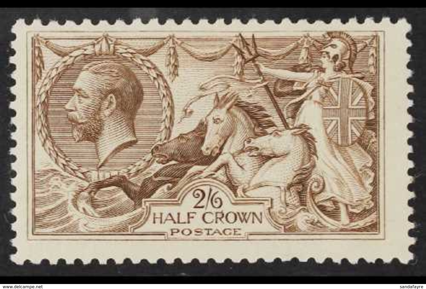 1918-19  2s6d Pale Brown Seahorse, B.W. Printing, SG 415a, Never Hinged Mint. For More Images, Please Visit Http://www.s - Non Classés