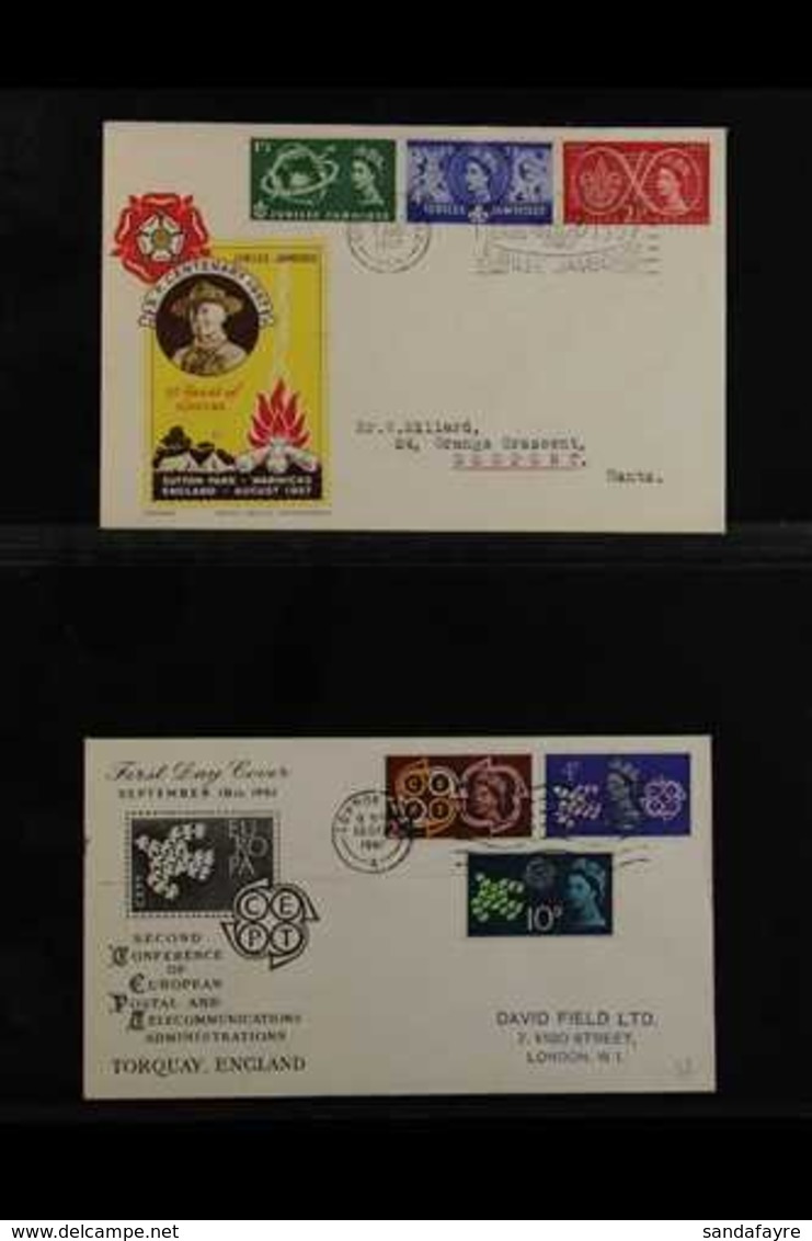 1957-70 PRE DECIMAL FDC COLLECTION  An Extensive Collection Of One Hundred Covers, Bearing Commemorative Sets Or Issues, - FDC