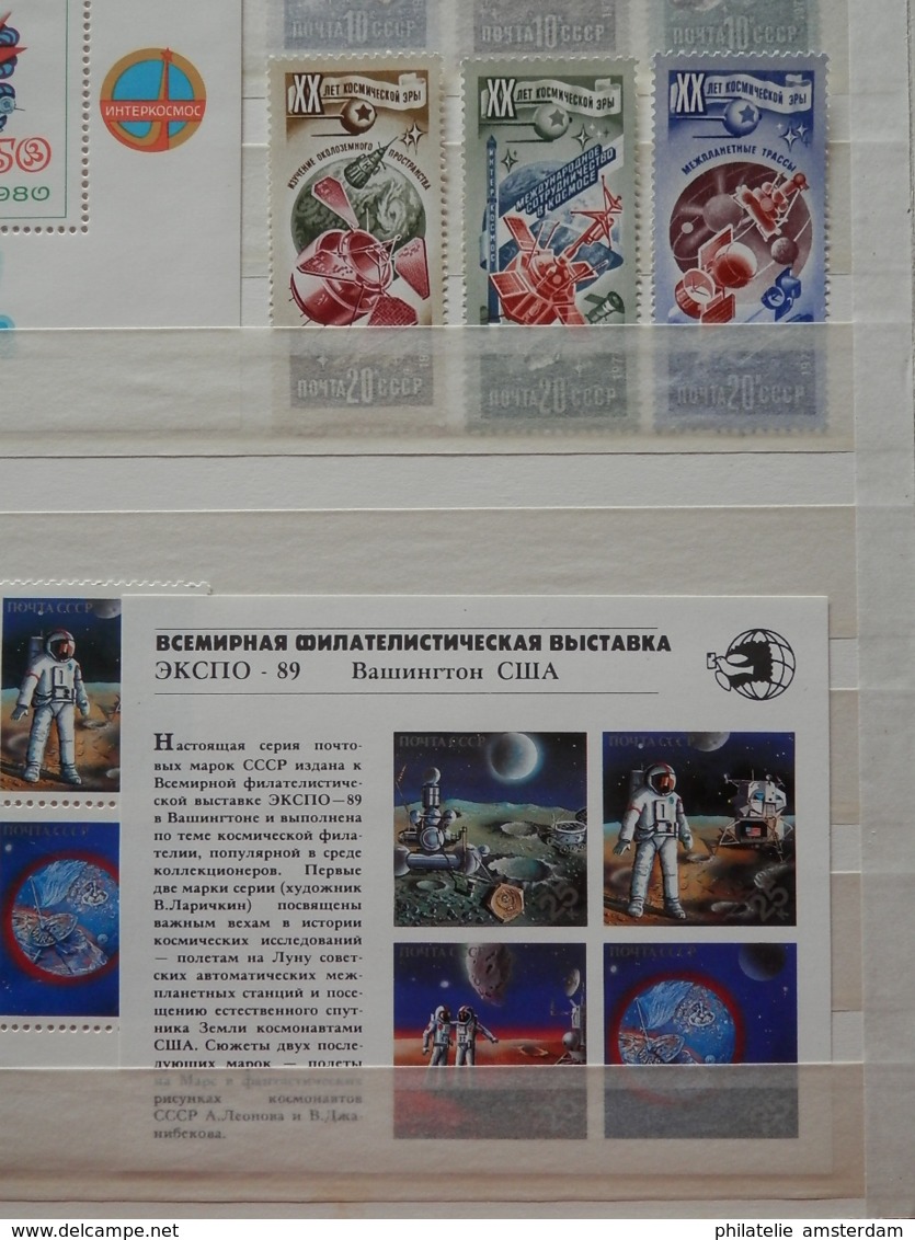 SPACE / RAUMFAHRT / ESPACE / RUIMTEVAART / ESPACIO / КОСМОС - MNH collection in stockbook