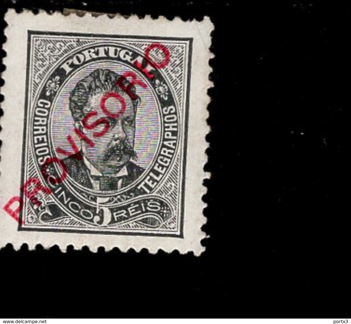 Por.80 König Luis I Mit Aufdruck Provisorio MLH * Mint (2) - Ongebruikt