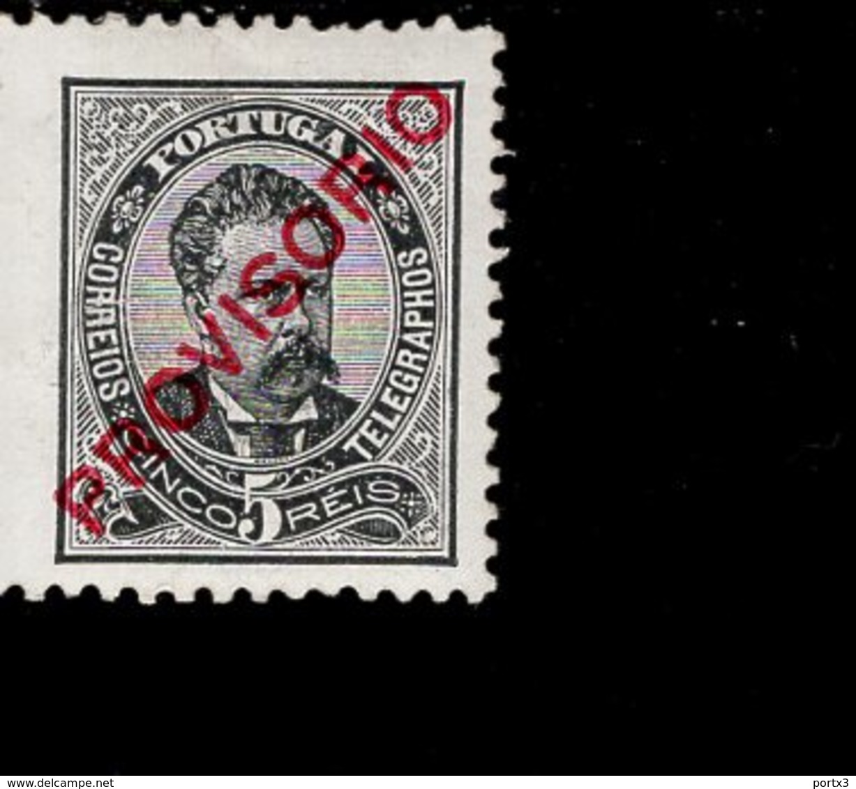 Por.80 König Luis I Mit Aufdruck Provisorio MLH * Mint (4) - Unused Stamps