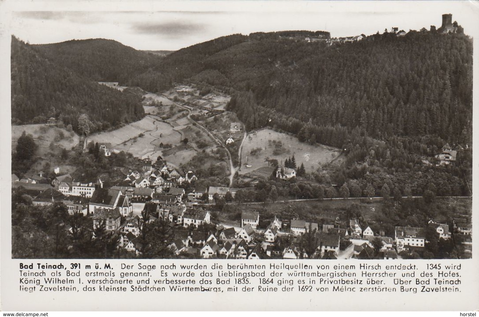 D-75385 Bad Teinach-Zavelstein - Panorama - Nice Stamp - Bad Teinach