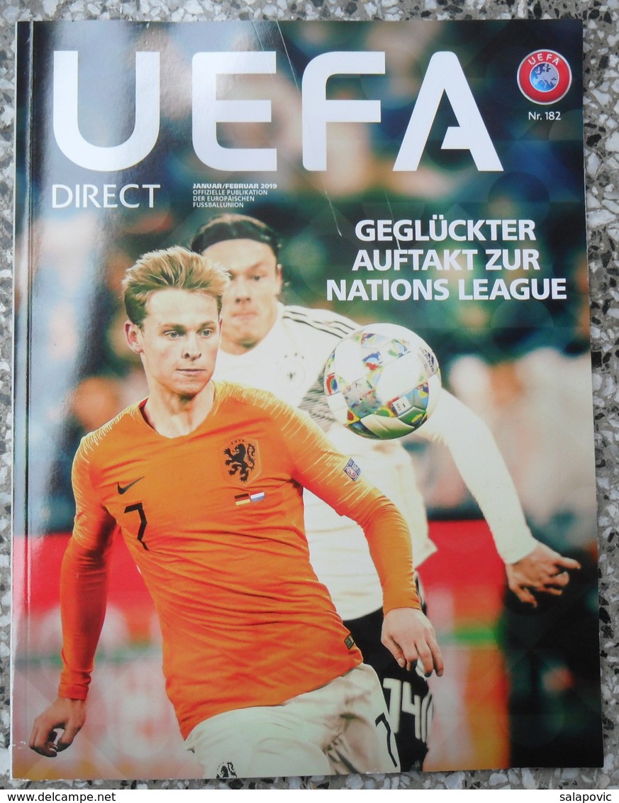 UEFA DIRECT NR.182 JANUAR/FEBRUAR 2019, MAGAZINE - Libros