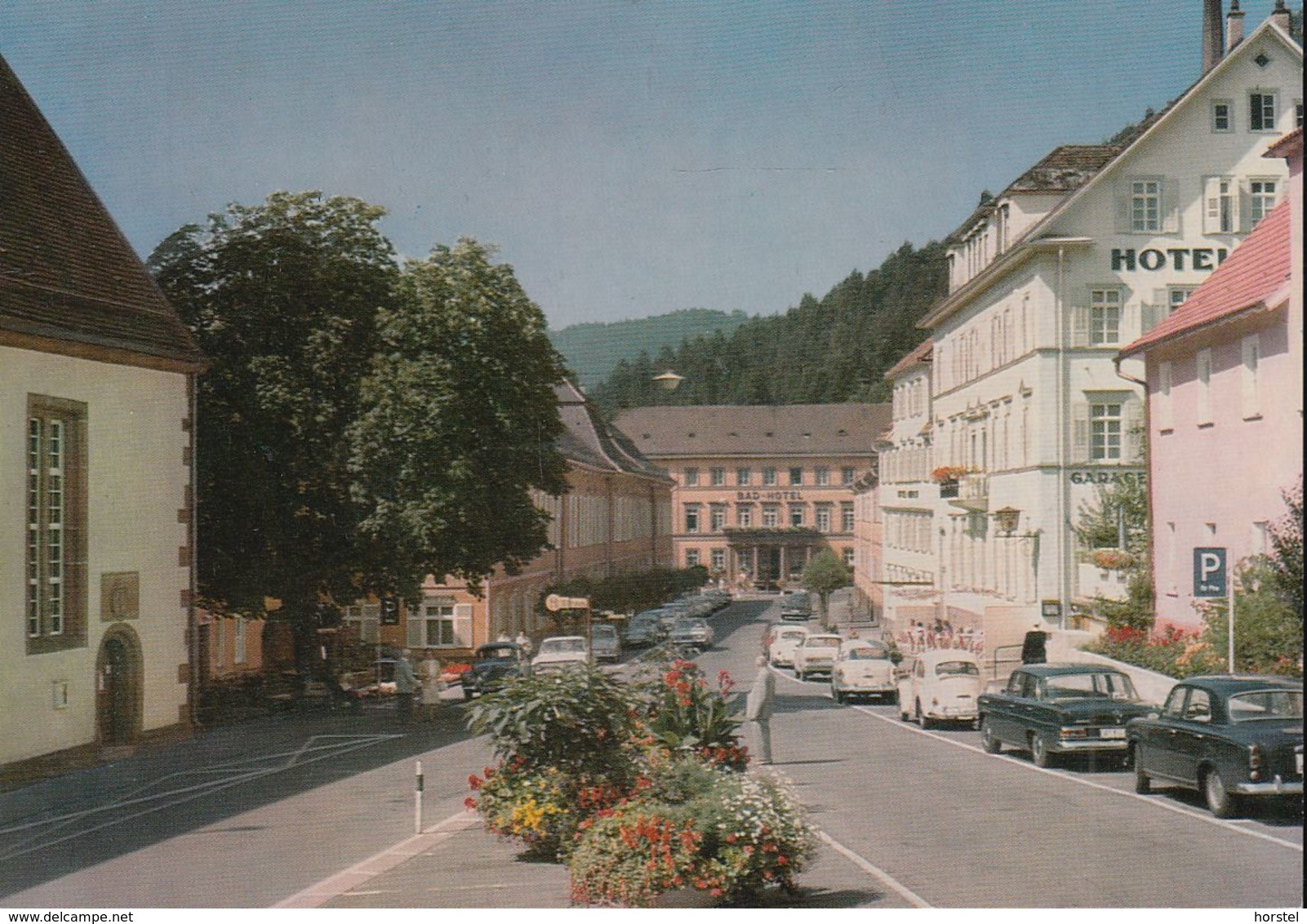 D-75385 Bad Teinach-Zavelstein - Straßenansicht - Cars - VW Käfer - Mercedes - Opel - Bad Teinach