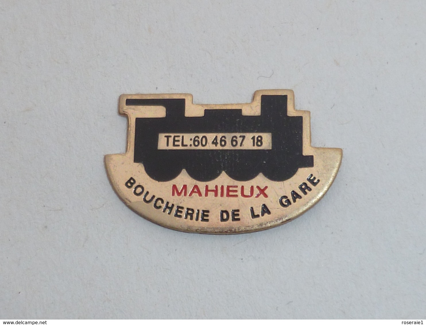 Pin's LOCOMOTIVE DE LA BOUCHERIE DE LA GARE - TGV