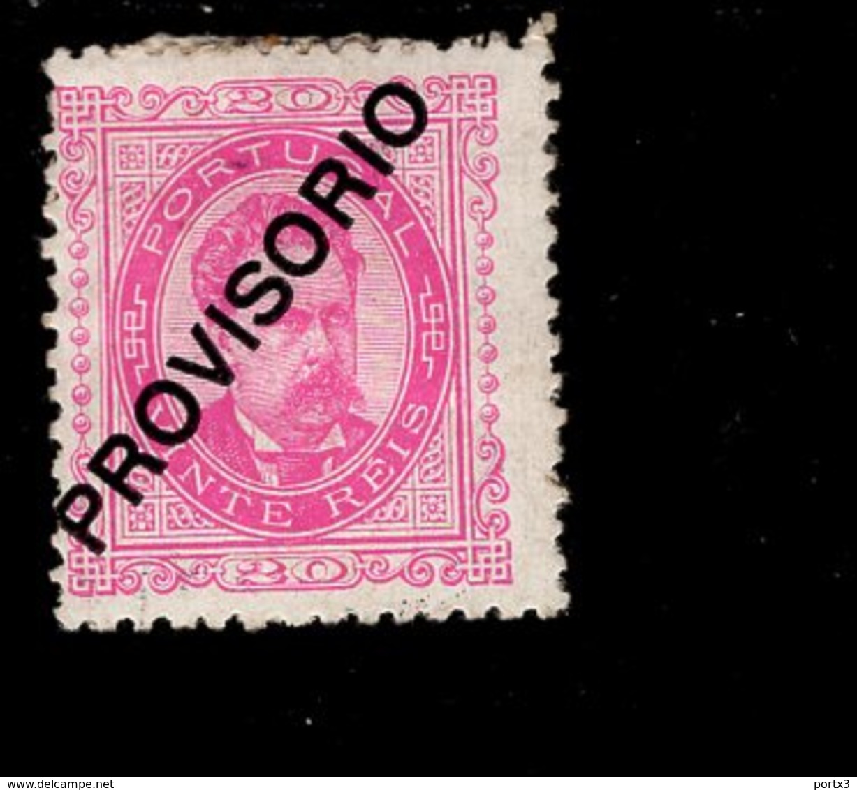 Por.83 König Luis I Mit Aufdruck Provisorio MLH * Falz (3) - Unused Stamps
