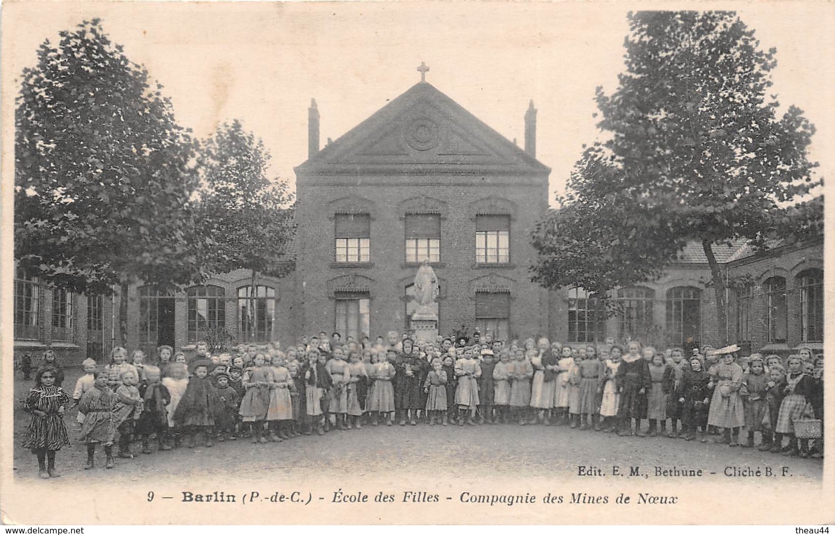 ¤¤   -  BARLIN   -   Ecole Des Filles  -  Compagnie Des Mines De NOEUX      -   ¤¤ - Barlin