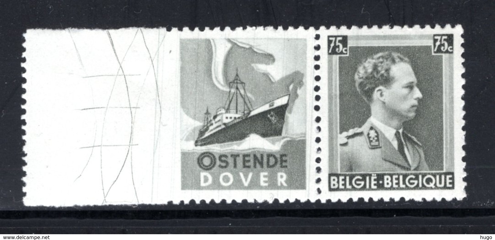 PU112 MNH 1938-1939 - 75 Cent Oostende-Dover - Altri & Non Classificati