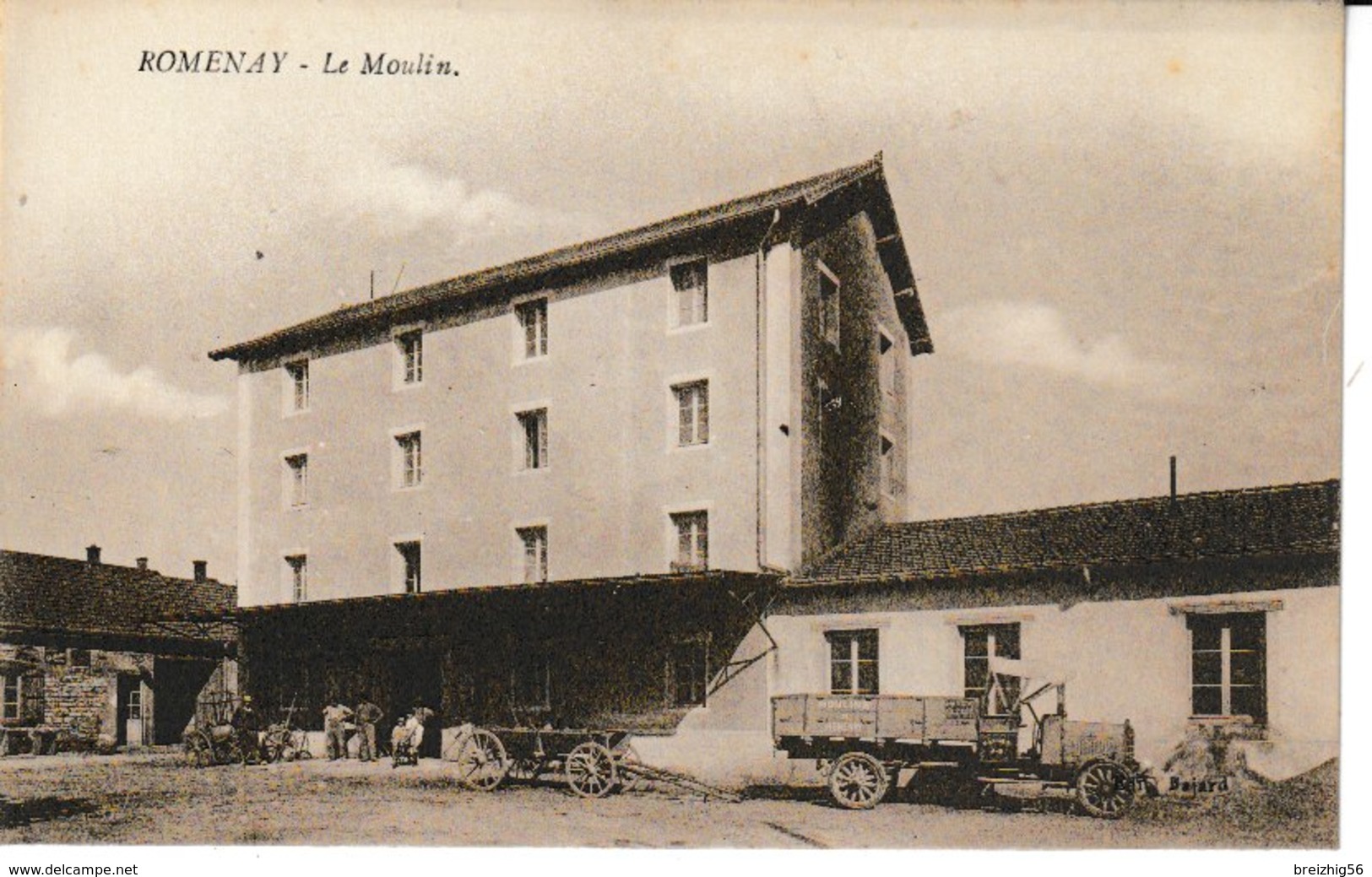 Saône Et Loire  ROMENAY Le Moulin (camion Au Premier Plan) - Autres & Non Classés
