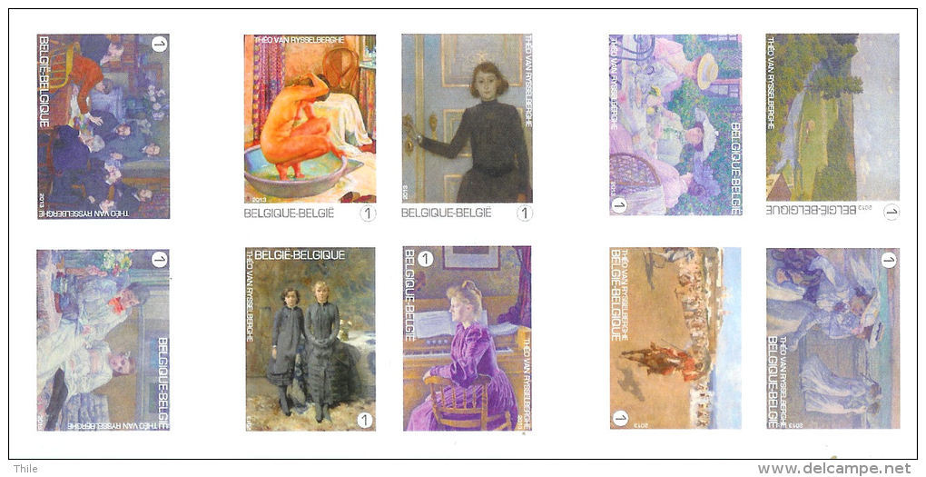 Carnet 138 ** - 2013 - Théo Van Rysselberghe - Feuille Non Dentelée - Sheet Imperforated - Ongetand - Andere & Zonder Classificatie