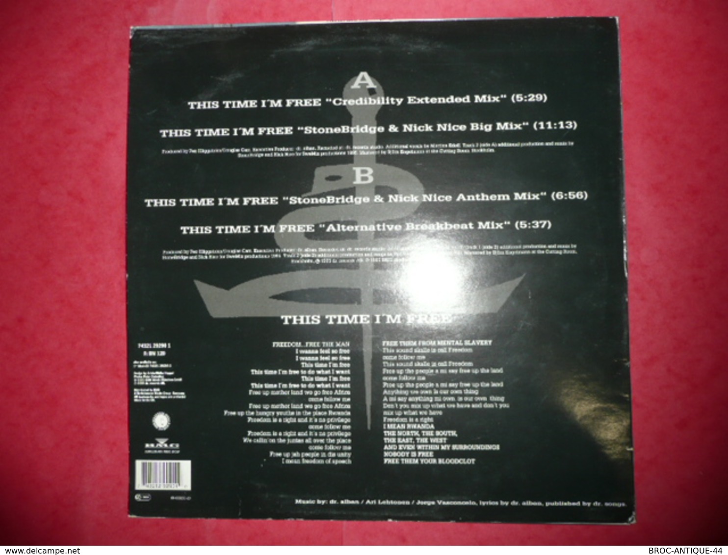 LP N°1820 - Dr. ALBAN - THIS TIME I'M FREE - COMPILATION 4 TITRES ELECTRO HOUSE - 45 Toeren - Maxi-Single