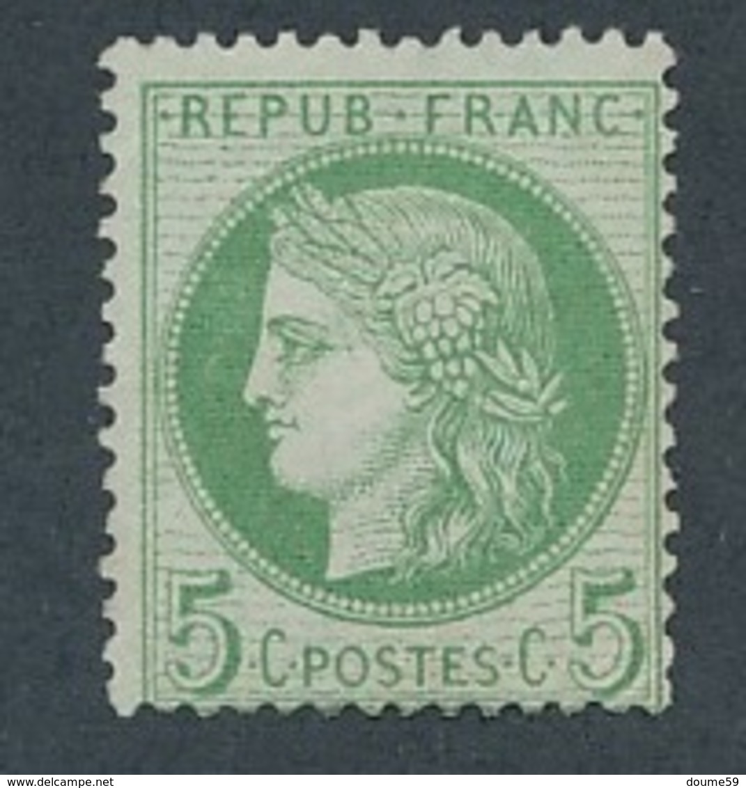 DH-169: FRANCE: Lot Avec "CERES" N°53f NSG (fond Ligné) - 1871-1875 Ceres