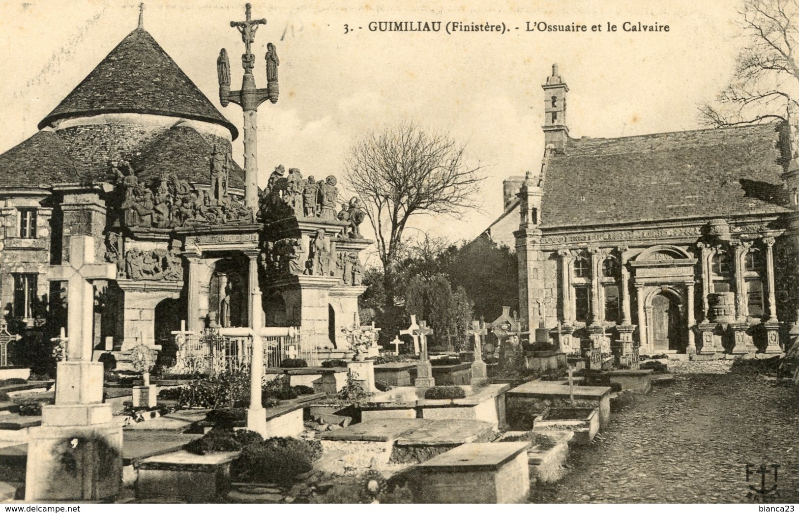 B64851 Cpa Guimiliau - Ossuaire Et Calvaire - Guimiliau