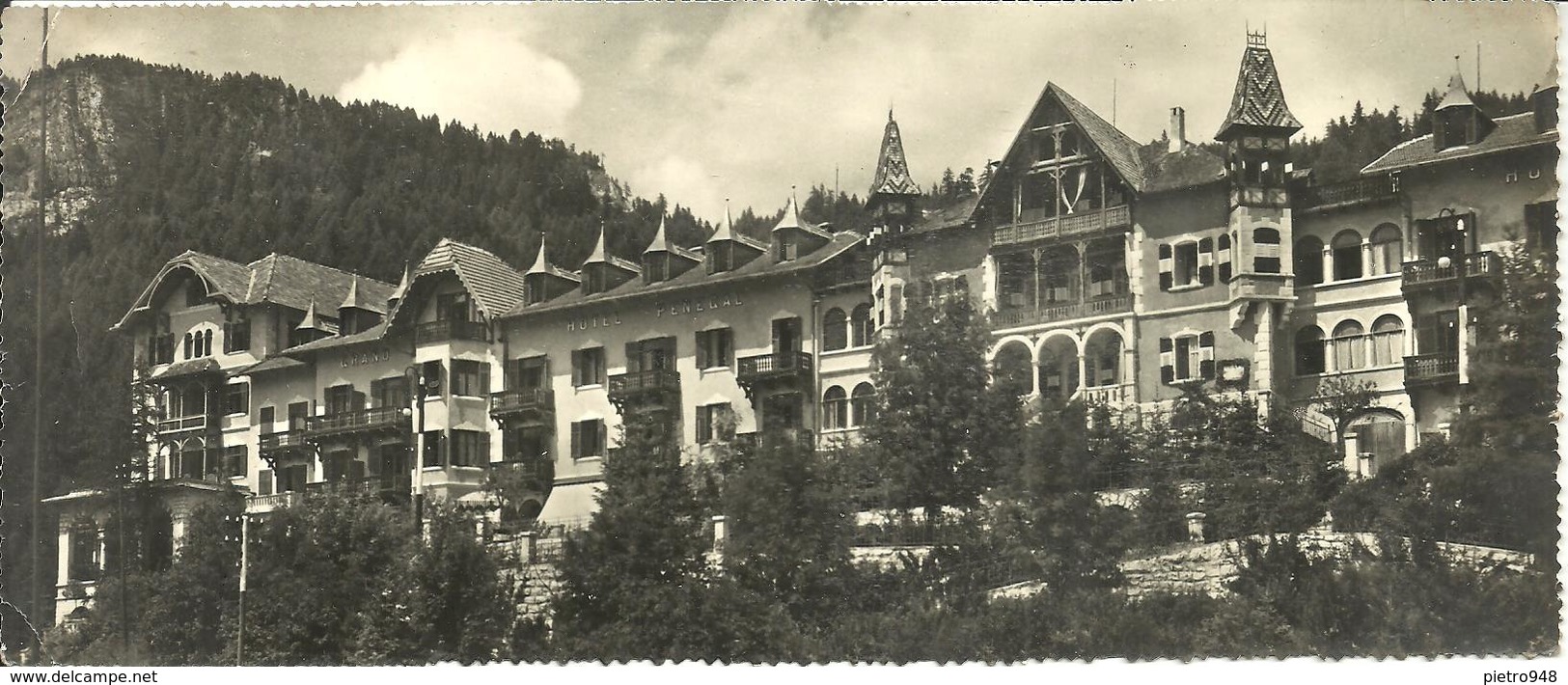 Passo Della Mendola, Mendelpass (Trento) "Grand Hotel Penegal", La Facciata - Trento