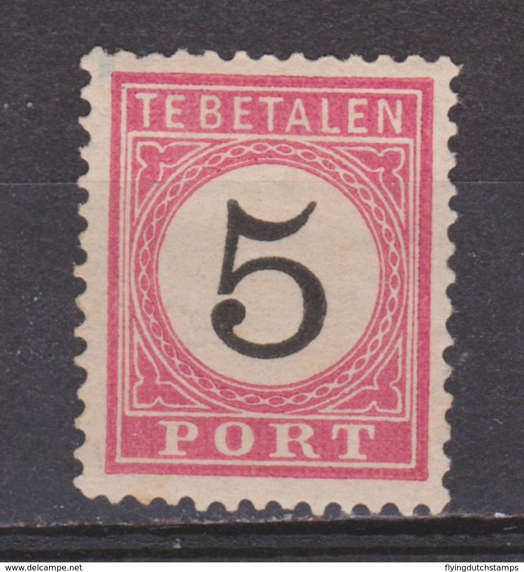 Nederlands Indie Dutch Netherlands Indies Port 6 Tanding B Type 2 MLH ; Portzegel Due Stamp Timbre Tax Dienstmarke 1882 - Niederländisch-Indien