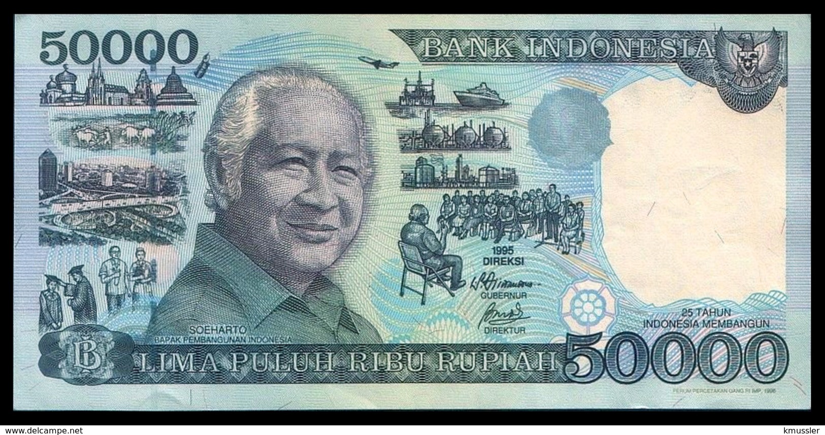 # # # Banknote Indonesien (Indonesia) 50.000 Rupiah 1995 AU # # # - Indonesien