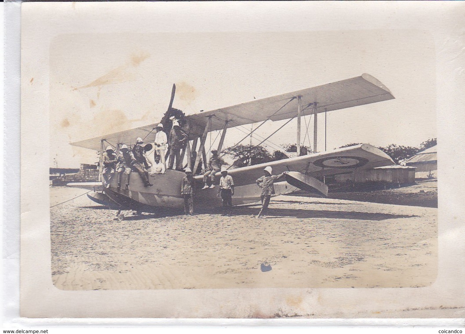 Photo Ancienne France Madagascar Aviation Hydravion Bernard  Bougault 1926 Aeronavale - Luftfahrt