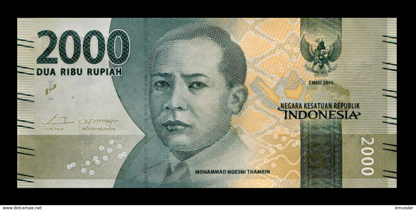 # # # Banknote Indonesien (Indonesia) 2.000 Rupiah UNC # # # - Indonesien