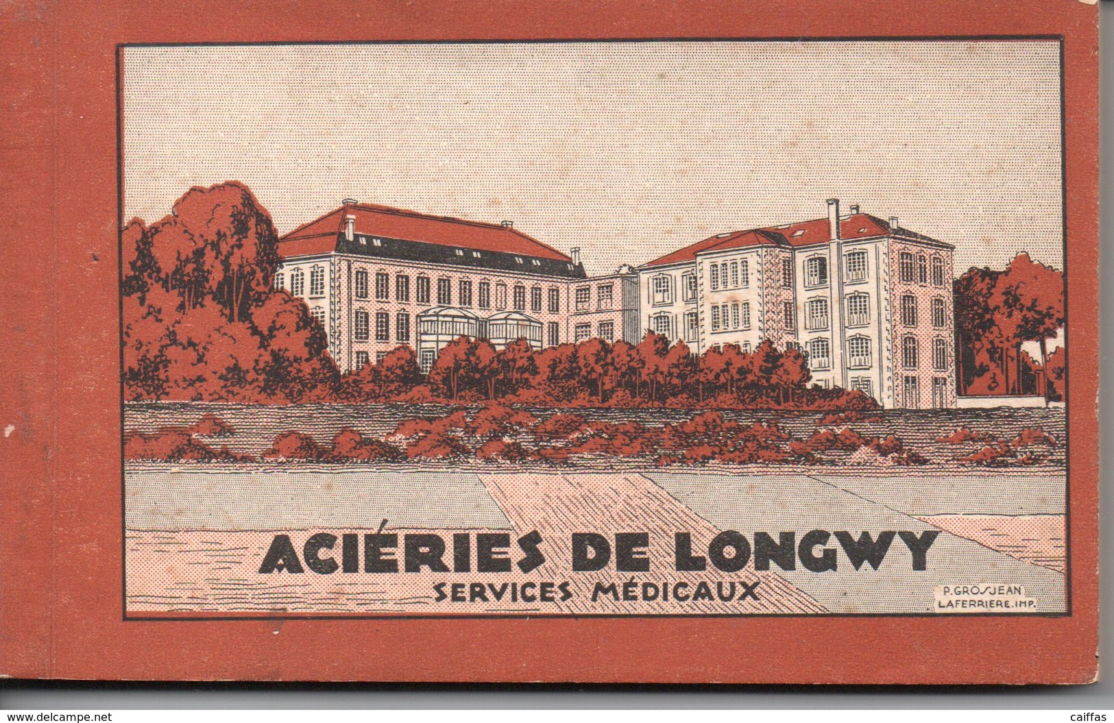 CARNET ACIERIES DE LONGWY SERVICES MEDICAUX DE 27 CARTES POSTALES TRES ANIMEES  EN TBE - Autres & Non Classés