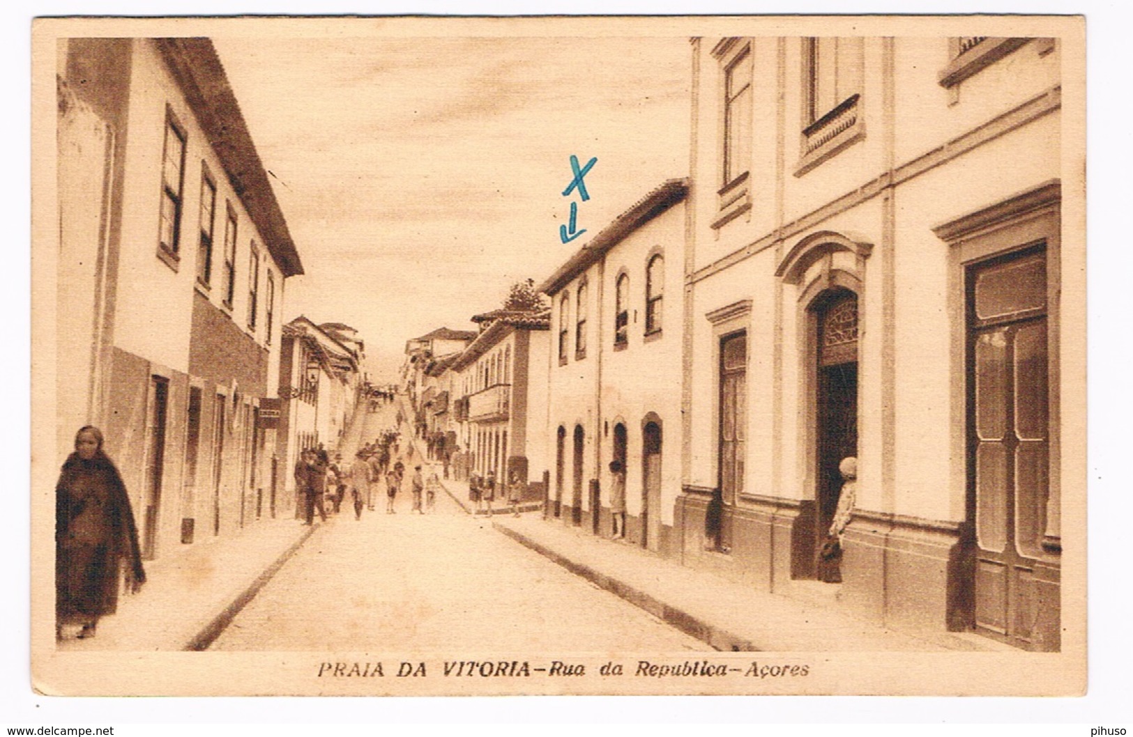 AZ-96  PRAIA DA VITTORIA : Rua Da Republica - Açores