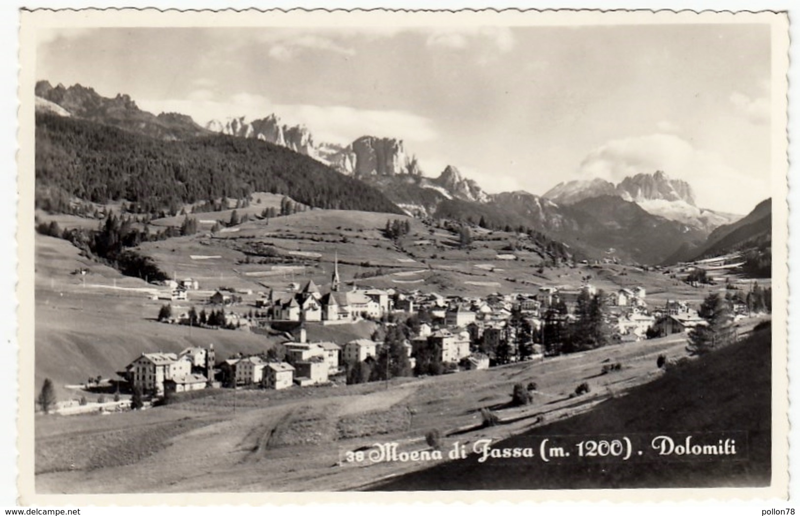 38 - MOENA DI FASSA - DOLOMITI - TRENTO - 1957 - Vedi Retro - Formato Piccolo - Trento