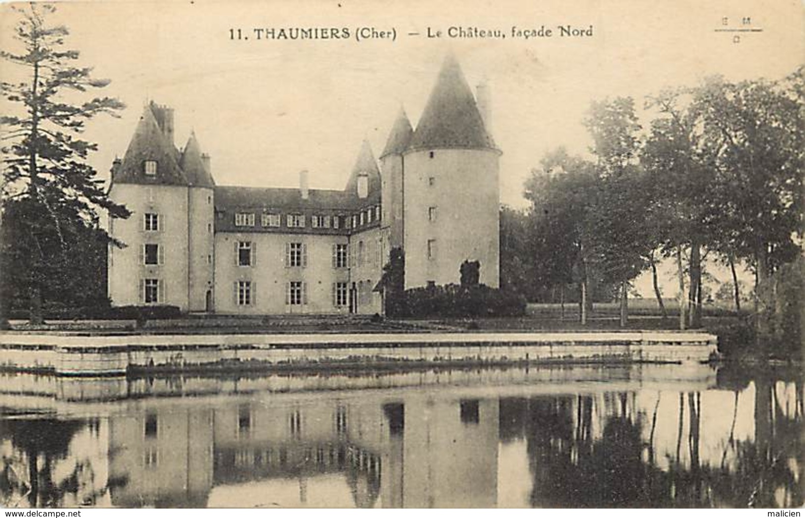 - Cher -ref-612- Thaumiers - Le Chateau Du Péseau - Façade Nord - Chateaux - Carte Bon Etat - - Thaumiers