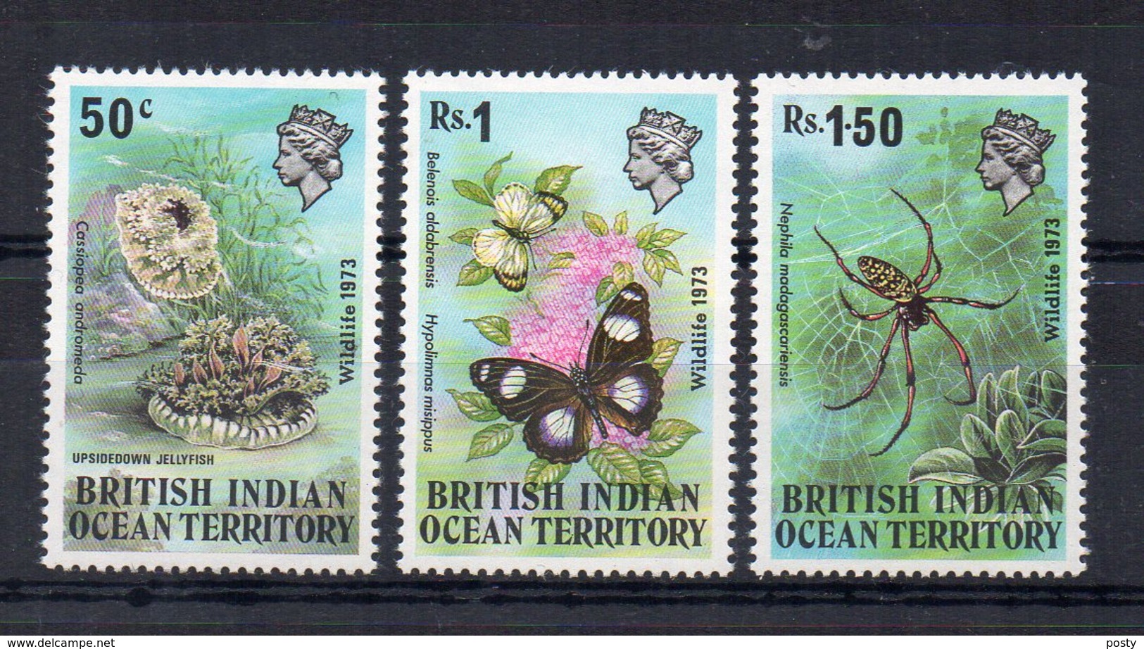 TERRITOIRE BRITANNIQUE DE L'OCEAN INDIEN - BRITISH INDIAN OCEAN TERRITORY - 1973 - FAUNE - FAUNA - - Britisches Territorium Im Indischen Ozean
