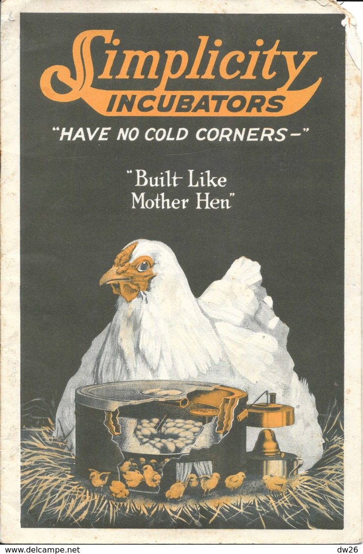 Matériel D'élevage, Brochure: Couveuse 150 Oeufs - Simplicity Incubators, Built Like Mother Hen - Matériel Et Accessoires