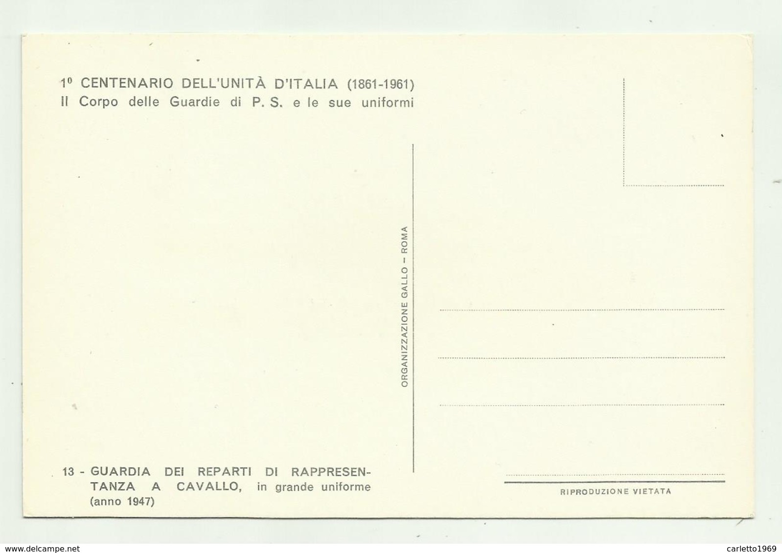 IL CORPO DELLE GUARDIE DI P.S. E LE SUE UNIFORMI FIRMATA - NV  FG - Regimenten