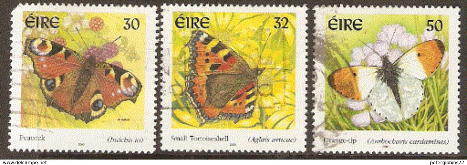 Ireland   2000  SG  1359,60,2b   Butterflies   Fine Used - Used Stamps