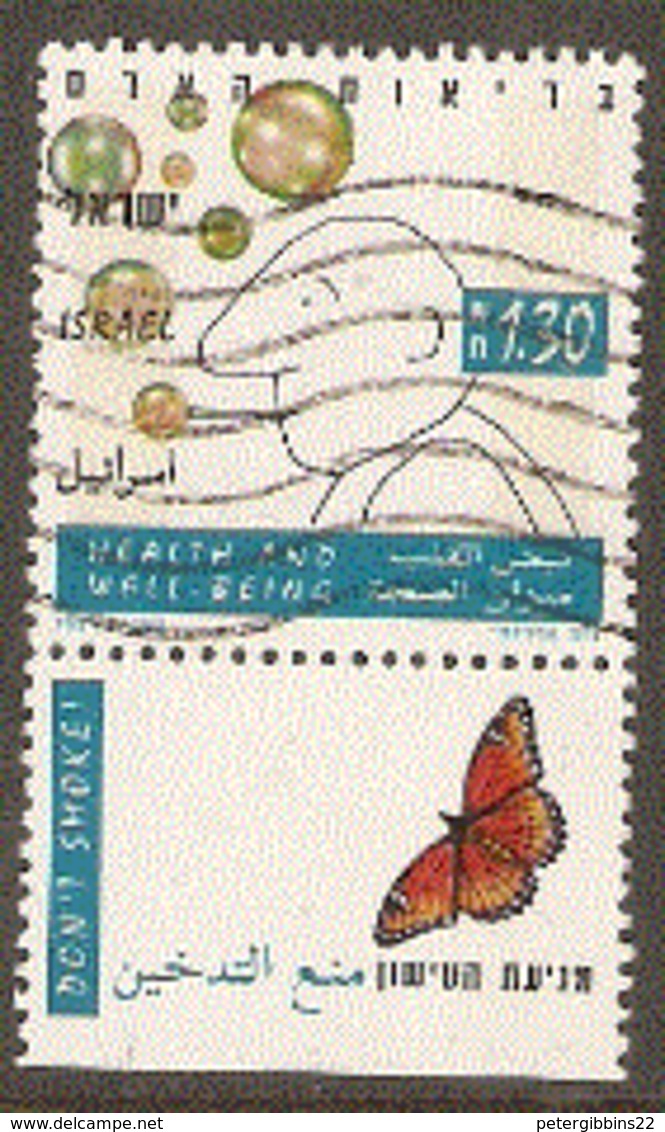 Israel 1994  SG  1234   Butterfly Wth Tab   Fine Used - Used Stamps (with Tabs)