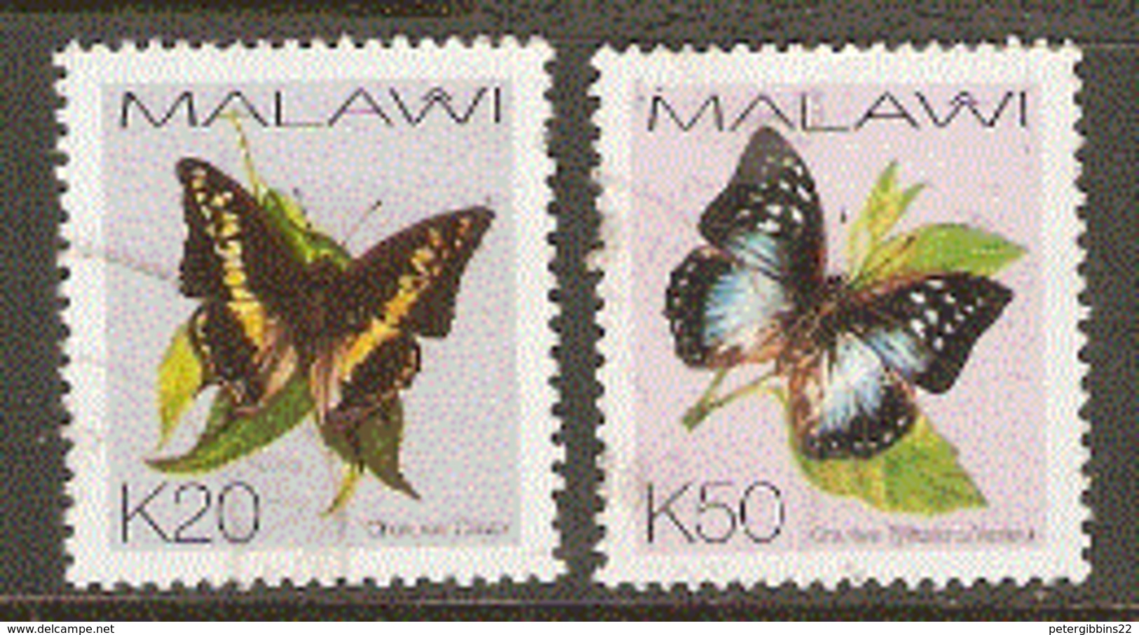 Malawi  2002  SG 1010-11   Butterflies  Fine Used - Malawi