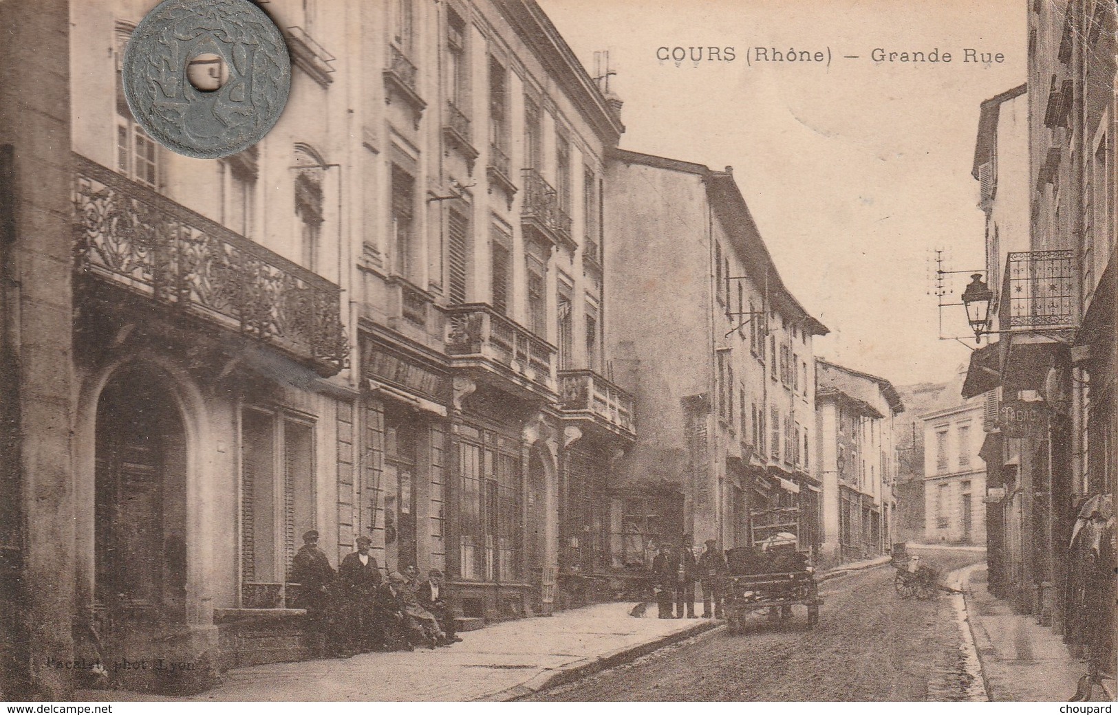 69 - Carte Postale Ancienne De  COURS   Grande Rue - Cours-la-Ville