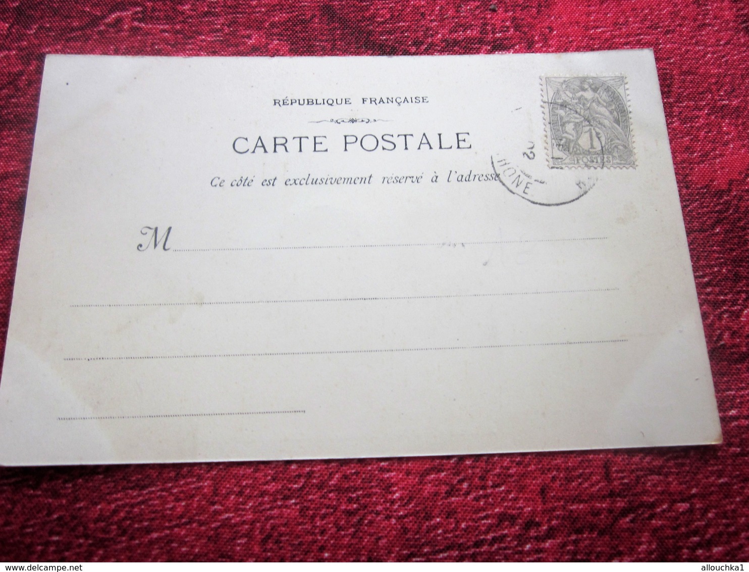 1902 ALLAUCH PLACE HOTEL DE VILLE  Carte Postale CPA Précurseur France [13] Bouches-du-Rhône Allauch-Phototypie Lacour - Allauch