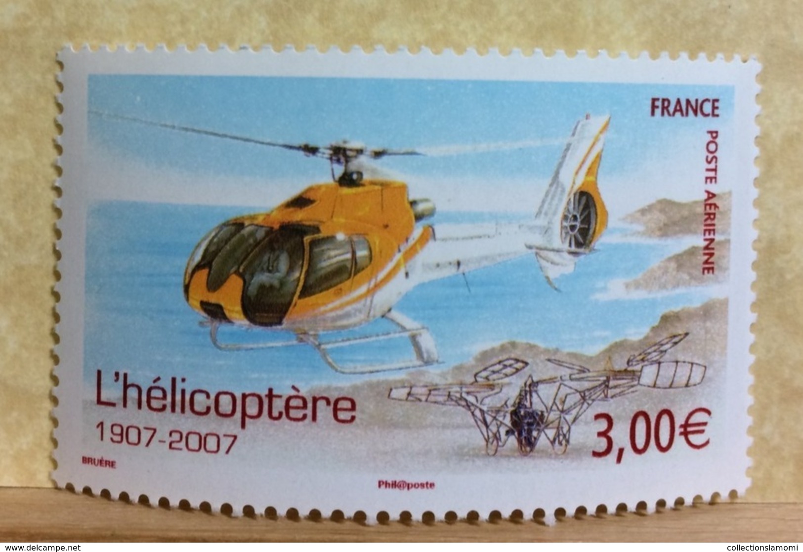 Poste Aérienne L'hélicoptère 2007( Neuf (Y&T N°70)- Coté 8€ (Tous De Bonne Qualité Garantie) - 1960-.... Neufs