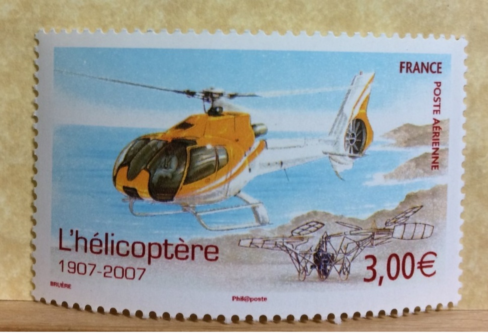 Poste Aérienne L'hélicoptère 2007( Neuf (Y&T N°70)- Coté 8€ (Tous De Bonne Qualité Garantie) - 1960-.... Neufs