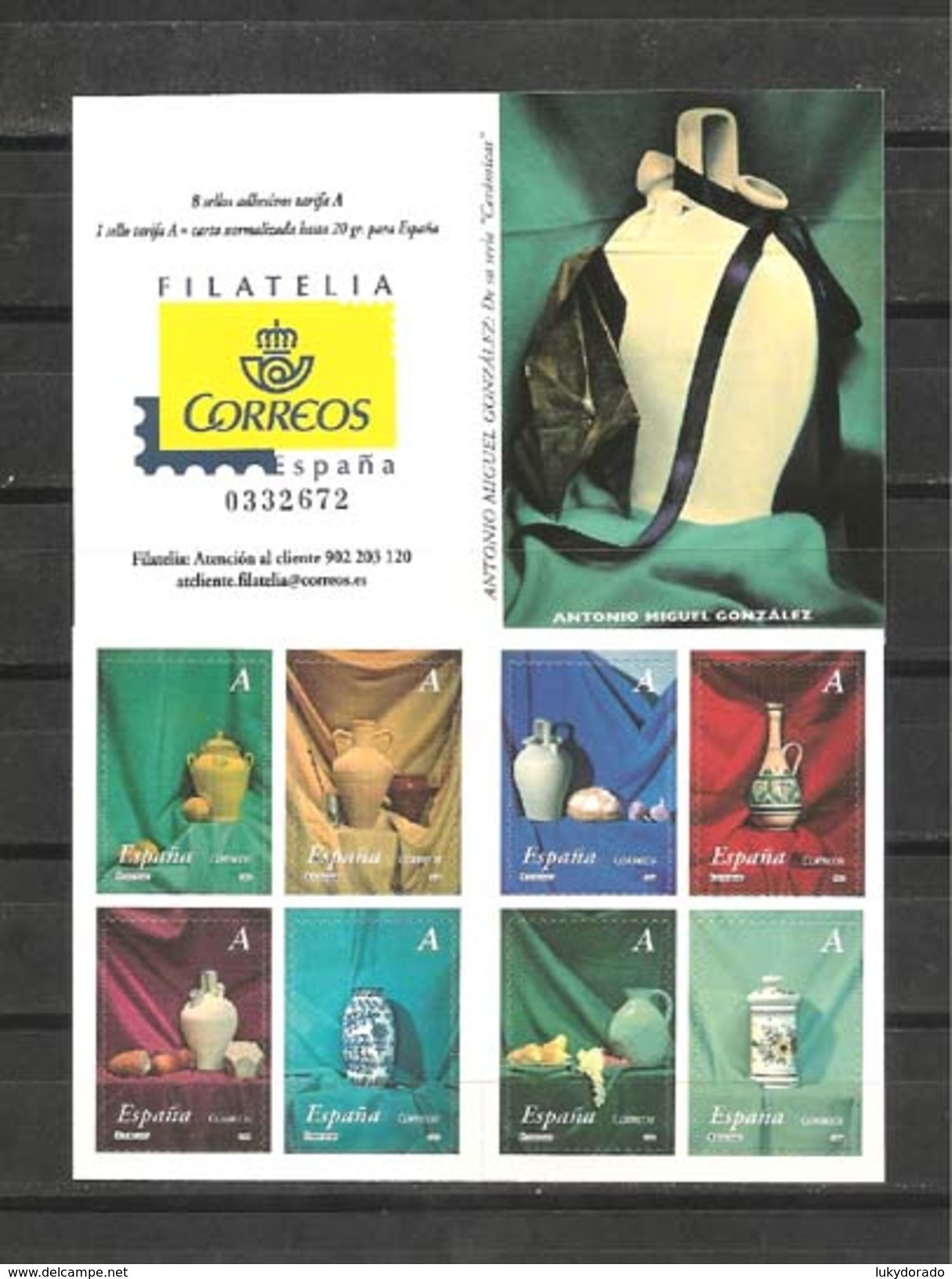 Año 2004 Nº 4102/9 Ceramica (MNH) - Blocs & Hojas