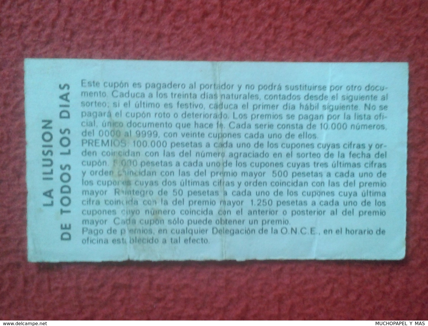 CUPÓN DE ONCE SPANISH LOTTERY CIEGOS SPAIN LOTERÍA ESPAÑA BLIND 87 TOROS BULLFIGHTING CORRIDA TORERO ALGUACILILLOS RUEDO - Billetes De Lotería