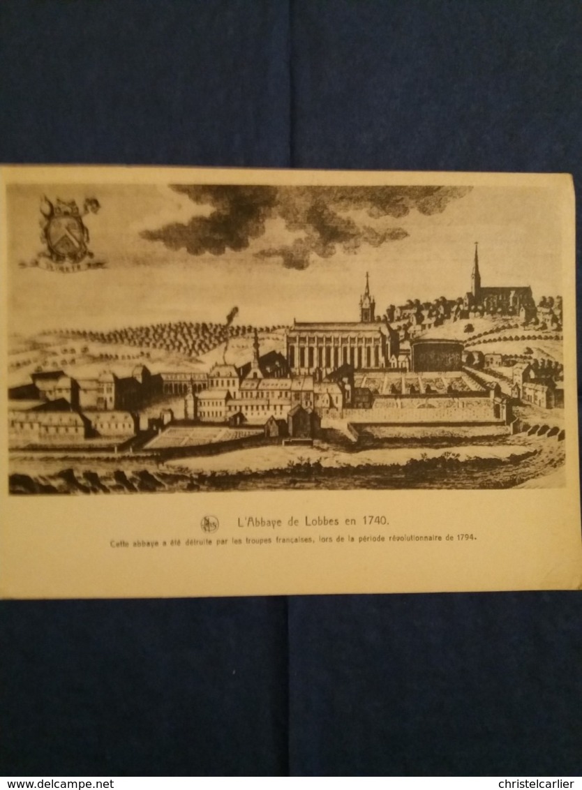 (T1) L'Abbaye De Lobbes En 1740. - Lobbes