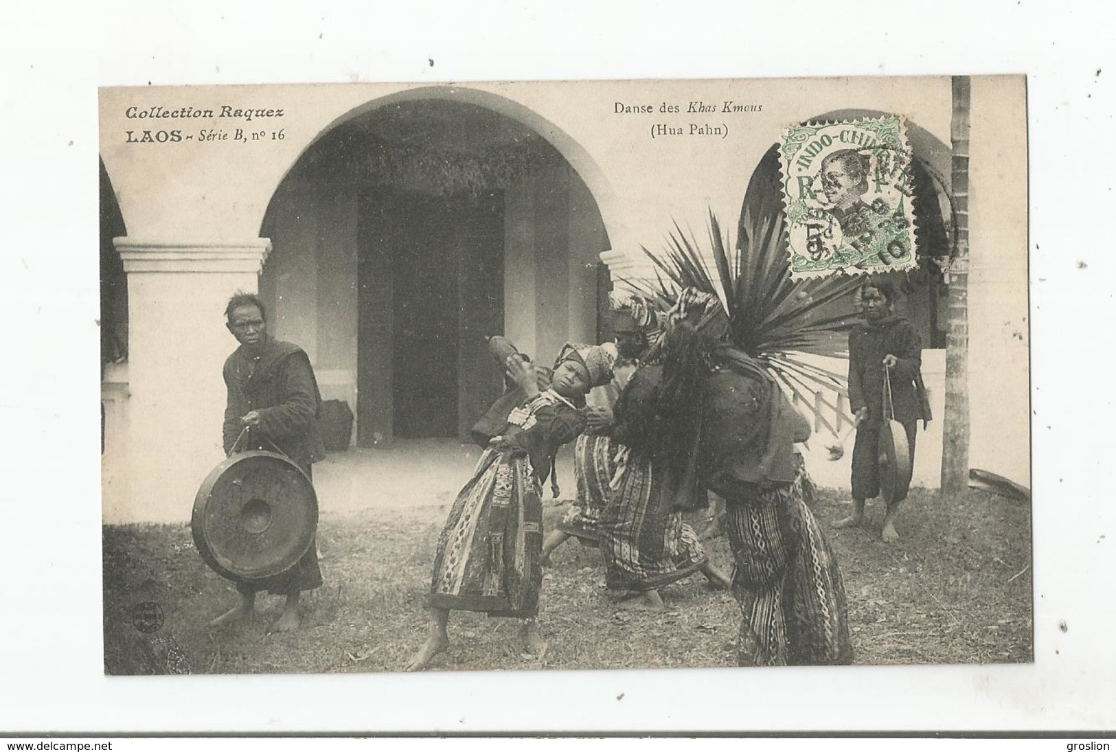 LAOS 16 DANSE DES KMOUS (HUA PAHN) 1910 (BELLE ANIMATION) - Laos
