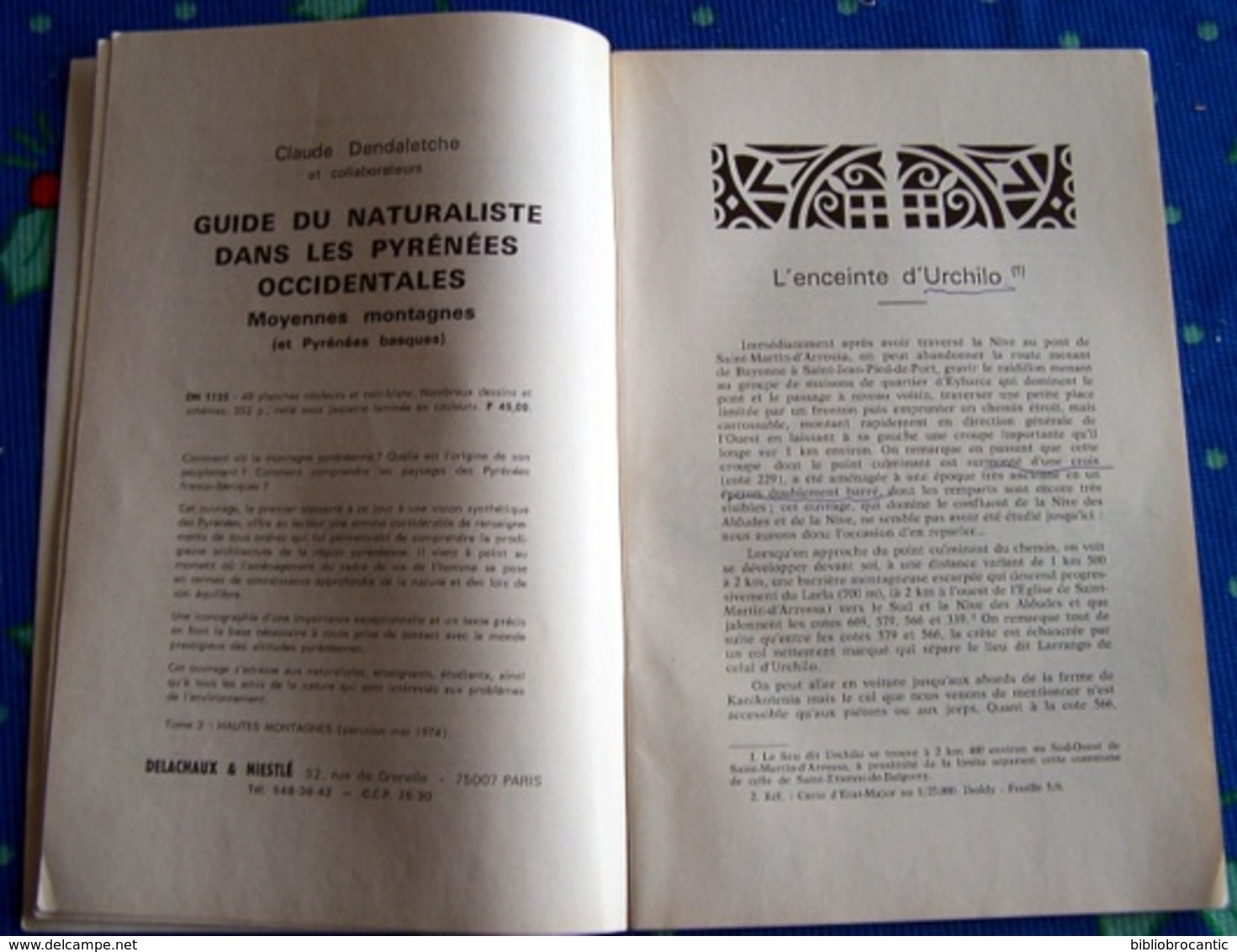 Bulletin Du MUSEE BASQUEn°62(4°Tr.1973)Sommaire Sur Scan < Enceinte D'URCHILO/Dolmens,Tumulus En Basse Navarre..etc.. - Pays Basque