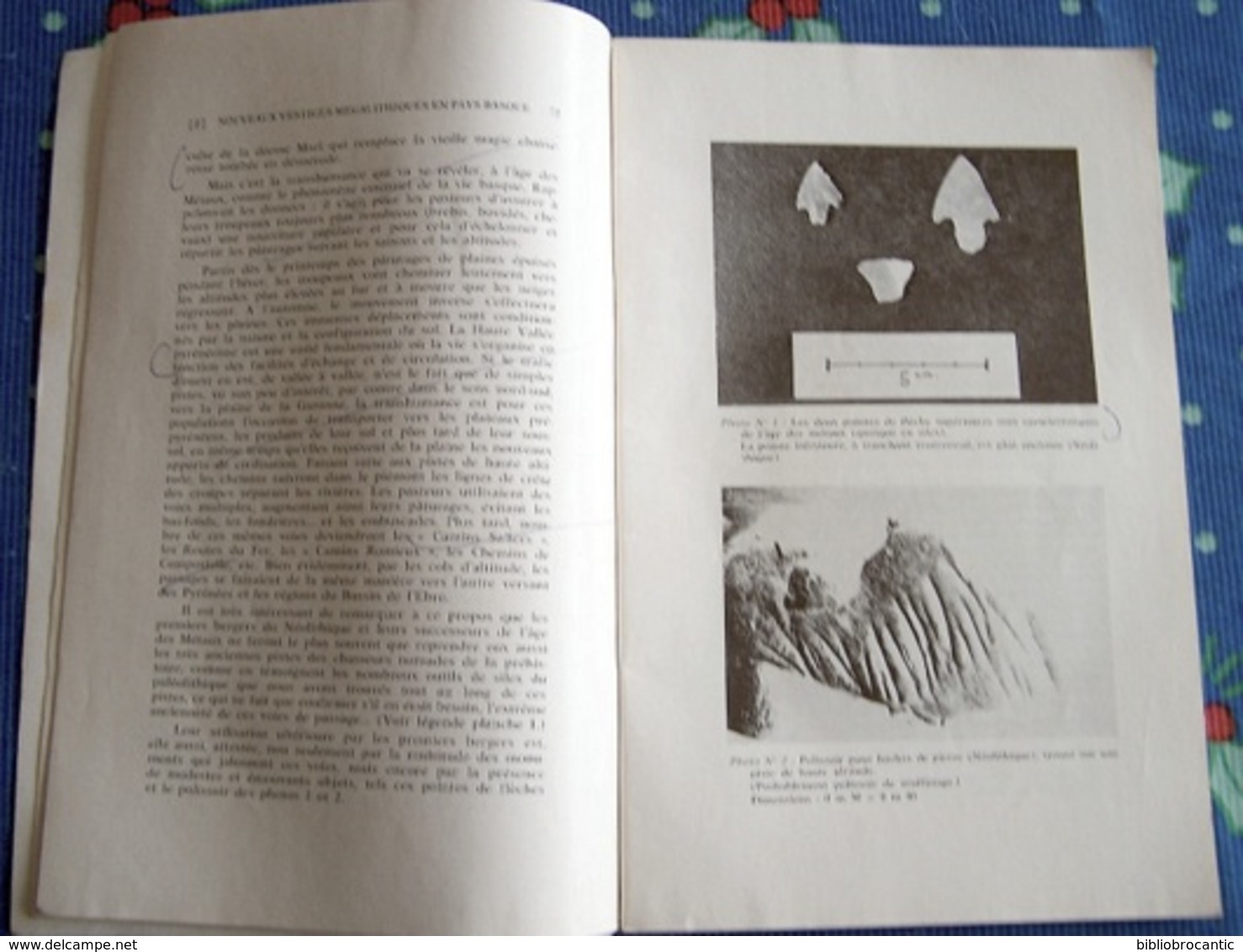 Bulletin du MUSEE BASQUEn°62(4°Tr.1973)Sommaire sur scan < Enceinte d'URCHILO/Dolmens,Tumulus en Basse Navarre..etc..