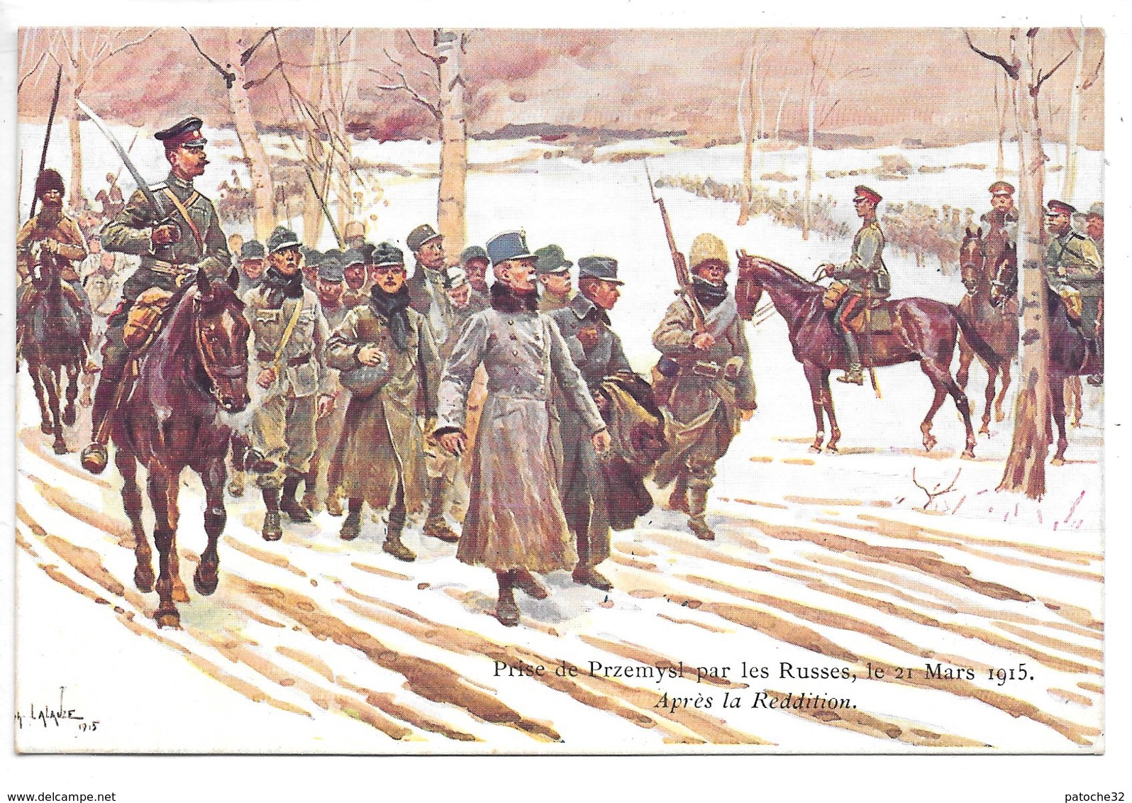 Cpa..illustrateur Lalauze Alphonse..prise De Przemysl (pologne) Par Les Russes Le 21 Mars 1915...animée... - Altri & Non Classificati