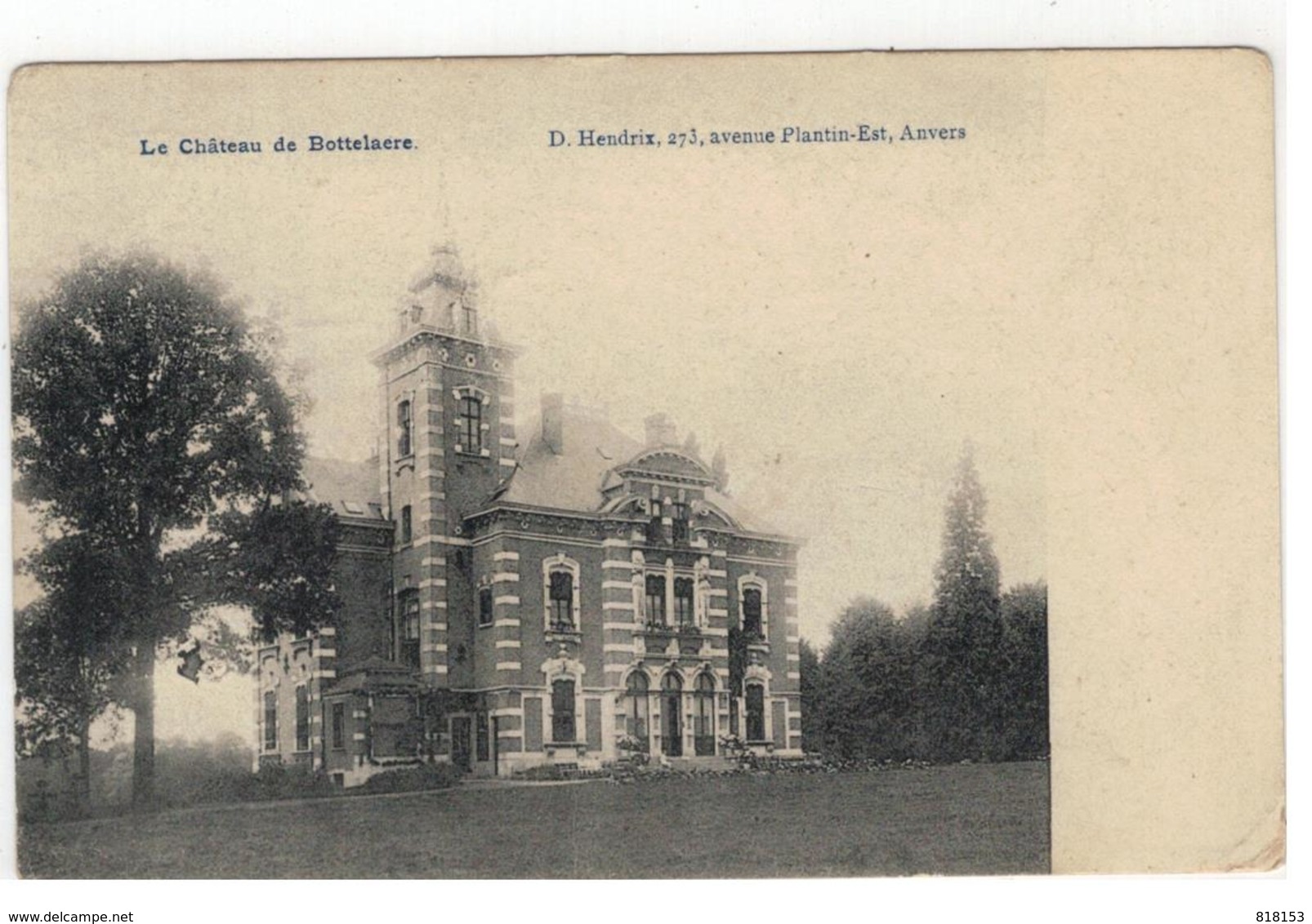 Bottelare  Le Château De Bottelaere 1905 - Merelbeke