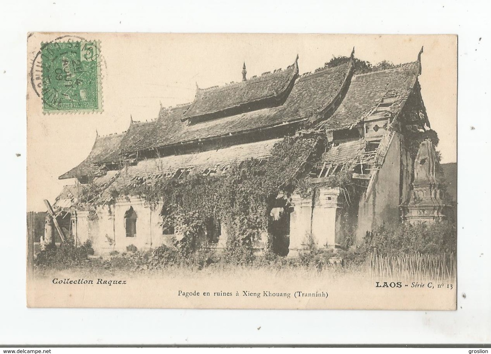 LAOS 13 PAGODE EN RUINES A XIENG KHOUANG (TRANNINH) 1909 - Laos