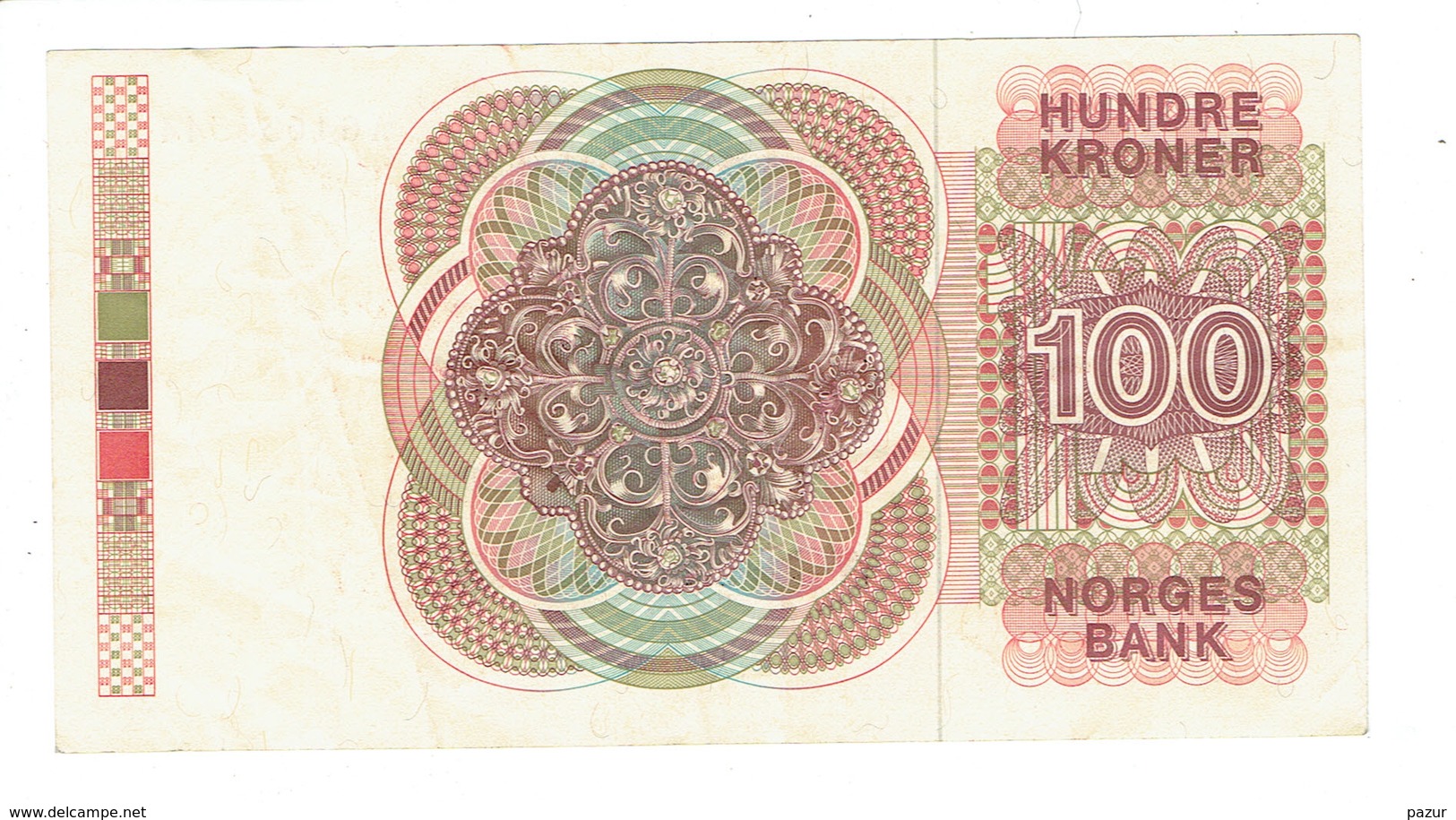 BILLET NORVEGE - 100 KRONER - COURONNES NORVEGIENNES - AG1636544 - 1979 - Norvège