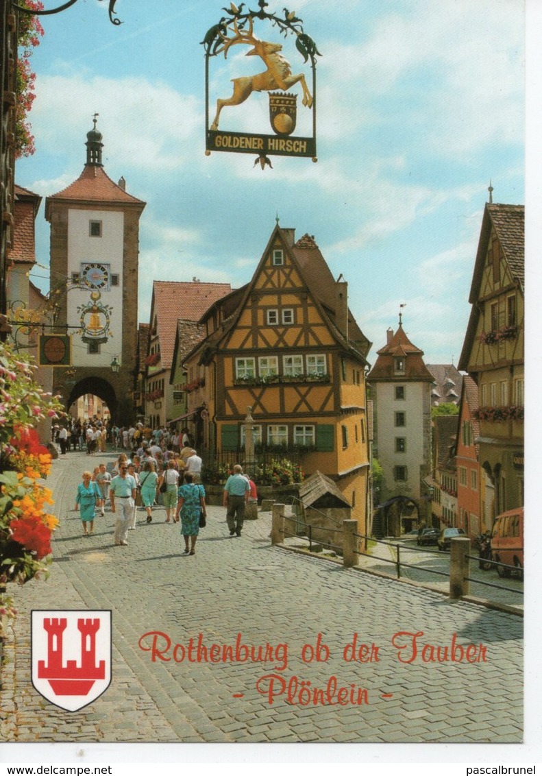 ROTHENBURG OB DER TAUBER - DAS PLONLEIN MIT DEM SIEBERSTURM UND DEM KOBOLZELLER TOR - Rottenburg