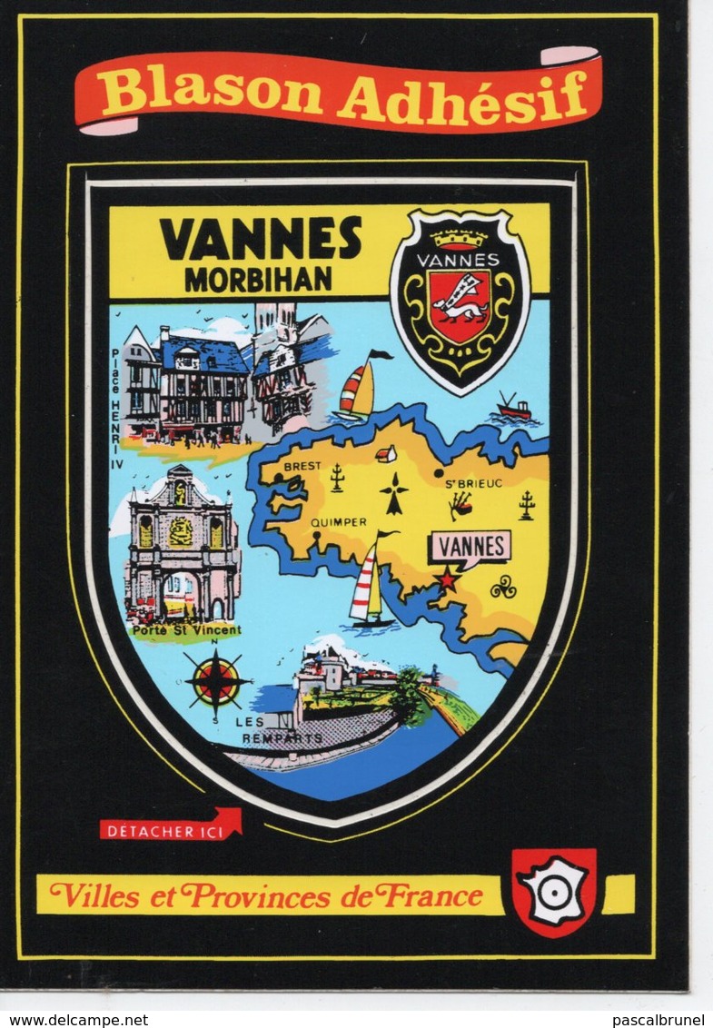 VANNES - BLASON ADHÉSIF - Vannes