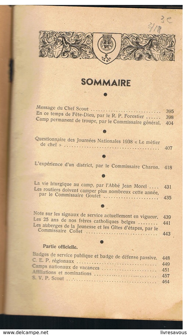 Scoutisme Le Chef Revue N°154 Du 5 Juin 1938 Organe Officiel Des Scouts De France Quelques Illustrations De Joubert - Scoutisme